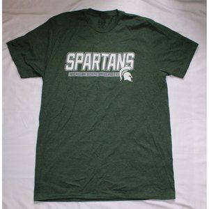 Michigan State Spartans T-Shirt Men's Adult Large 42/44 Green Rivalry Threads 91